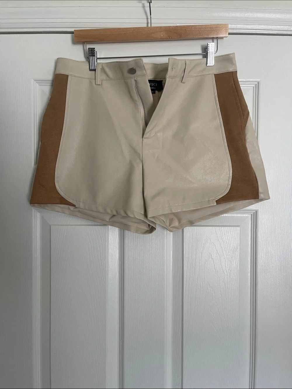 NWOT Vici Faux Leather Shorts
